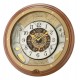 Horloge animée dorée ronde Seiko QXM381BT