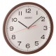 Horloge murale marron métallisé et blanc Seiko QXA476BT